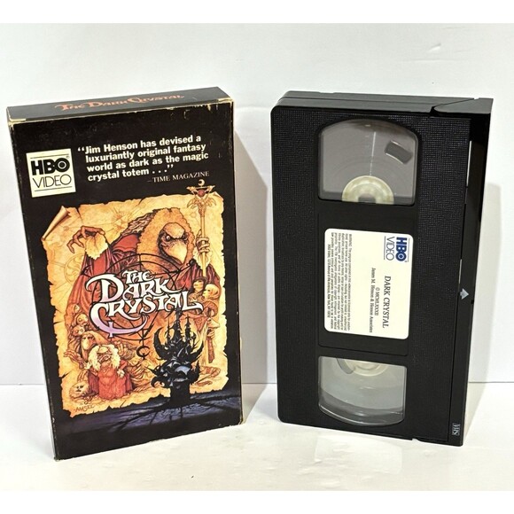 Vintage VHS "The Dark Crystal" VHS HBO Video 1982 Fantasy Jim Henson & Frank Oz - Picture 1 of 6